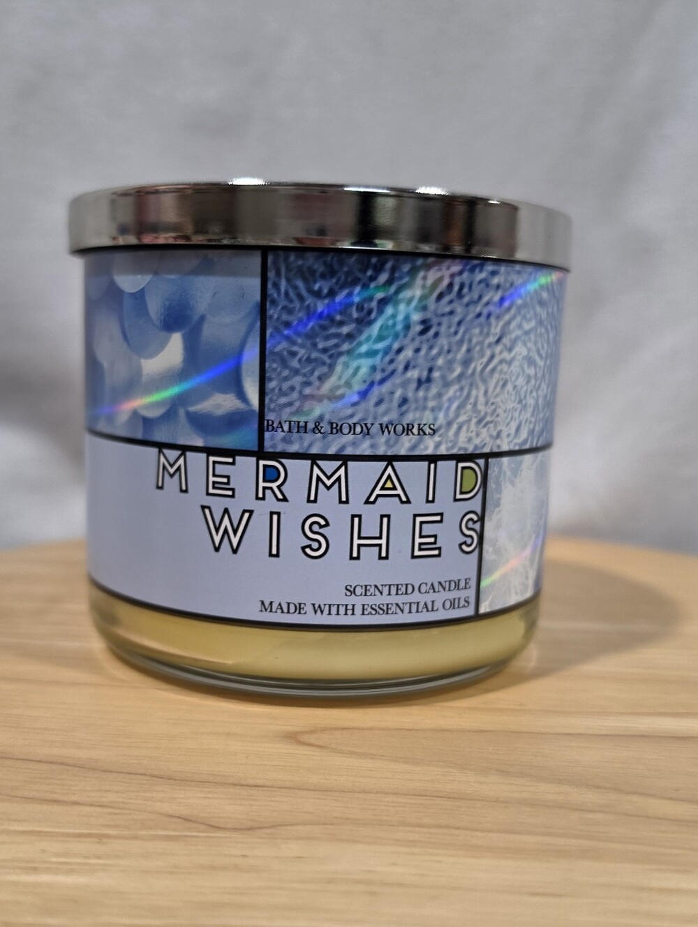 Bath & Body Works Mermaid Wishes 3-Wick Candle Retired New